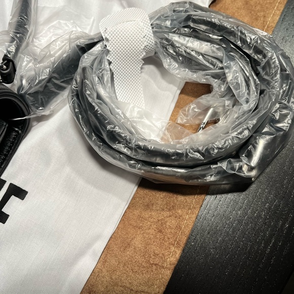 LOVE MOSCHINO NWT AUTHENTIC LOGO-CHARM BLACK FAUX LEATHER SATCHEL BAG - Picture 11 of 17